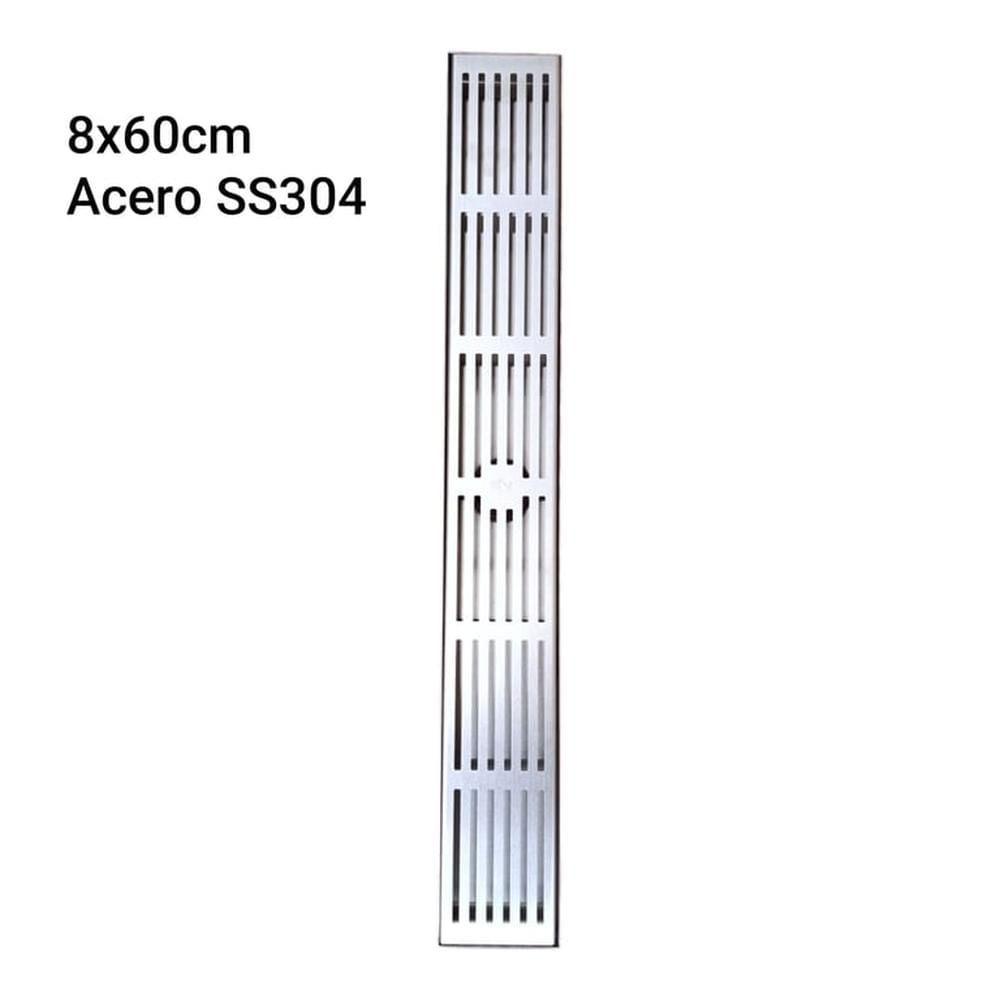 Desagüe Sumidero Lineal 8x60cm Acero Inoxidable SUS 304
