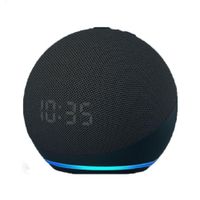 Parlante asistente Alaxe bluetooth con luces RGB y reloj