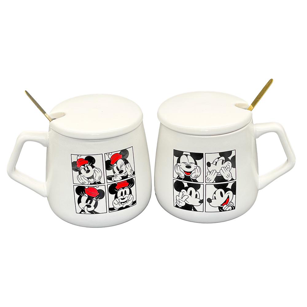 Tazas Mickey & Minnie Capuccino Disney 400 ml 2pzas