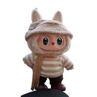 Peluche Grande Labubu con Boina y Chalina