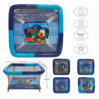 Corral para bebes Acolchado MIKA  Azul