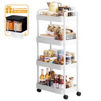 Carrito Organizador 4 Niveles JK4 Y Condimentero Colgante NG F48