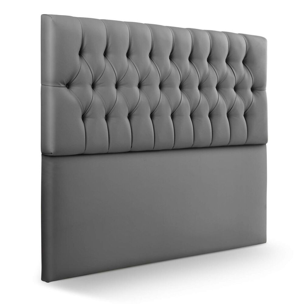 Cabecera capitoneada 2 plazas plomo