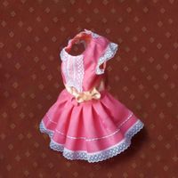VESTIDO ROSADO DULCE Y LACE COLOR ROSADO TALLA L
