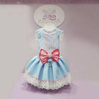VESTIDO MASCOTA MODELO ENSUEÑO CELESTE - TALLA XXS
