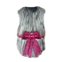 ABRIGO PELO LARGO MASCOTA PERRO GATO COLOR GRIS TALLA M
