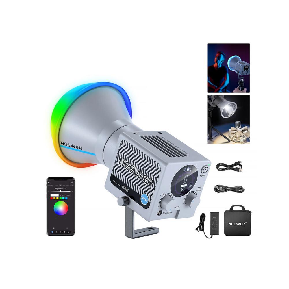Luz Led portátil Neewer de 60W RGB - HS60C