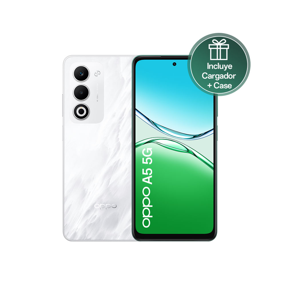 Celular OPPO A5 5G 8GB+256GB Blanco
