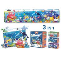 Rompecabezas 3 en1 Underwater HUAYUAN F9093