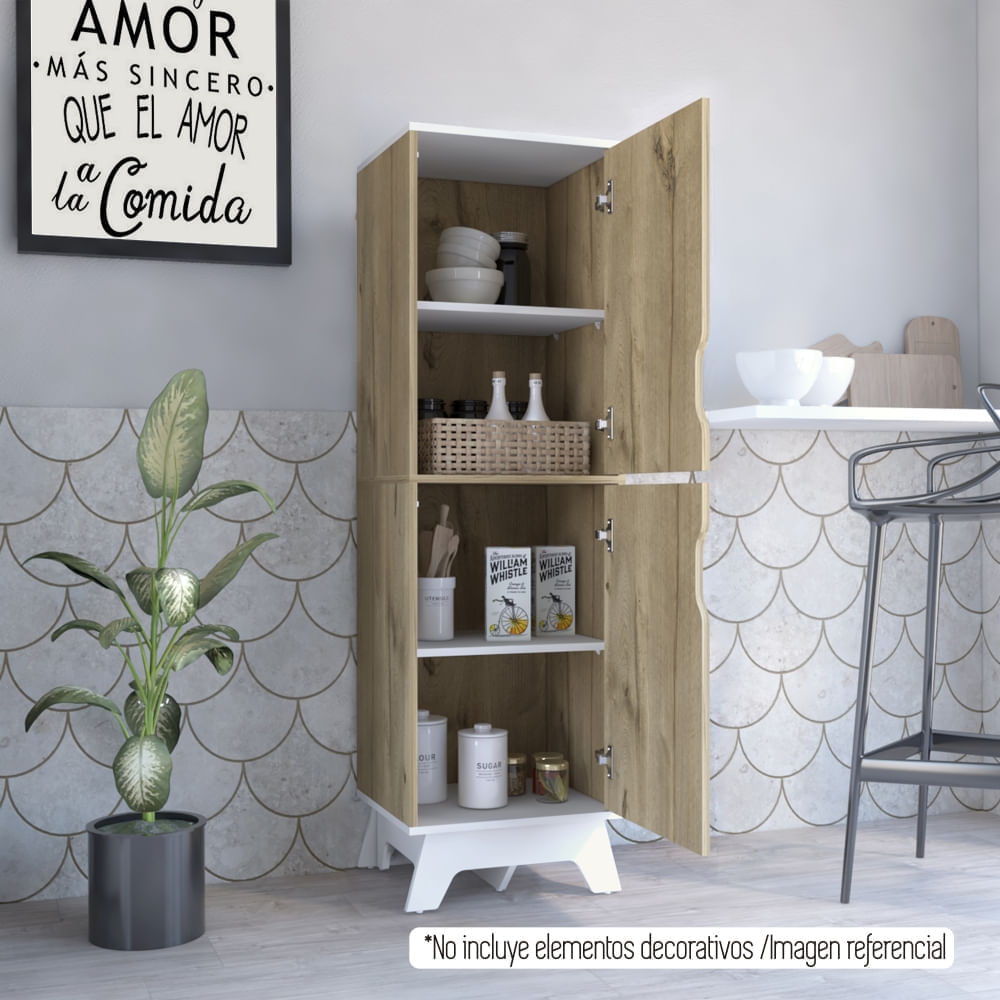 Alacena Cocina Bicolor 2 Puertas -Duna/Blanco