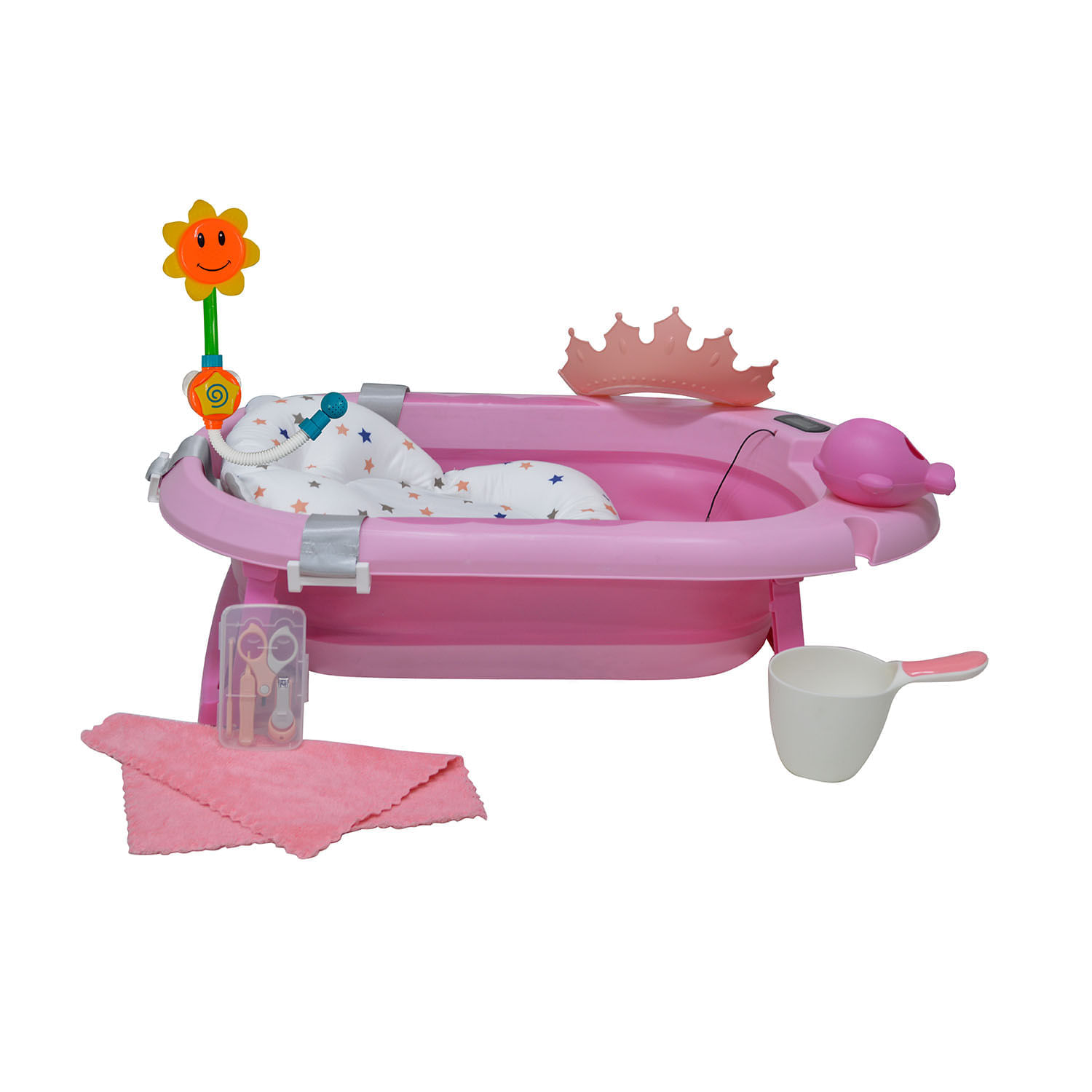 Bañera Baby Kits Jelly Spa Rosa