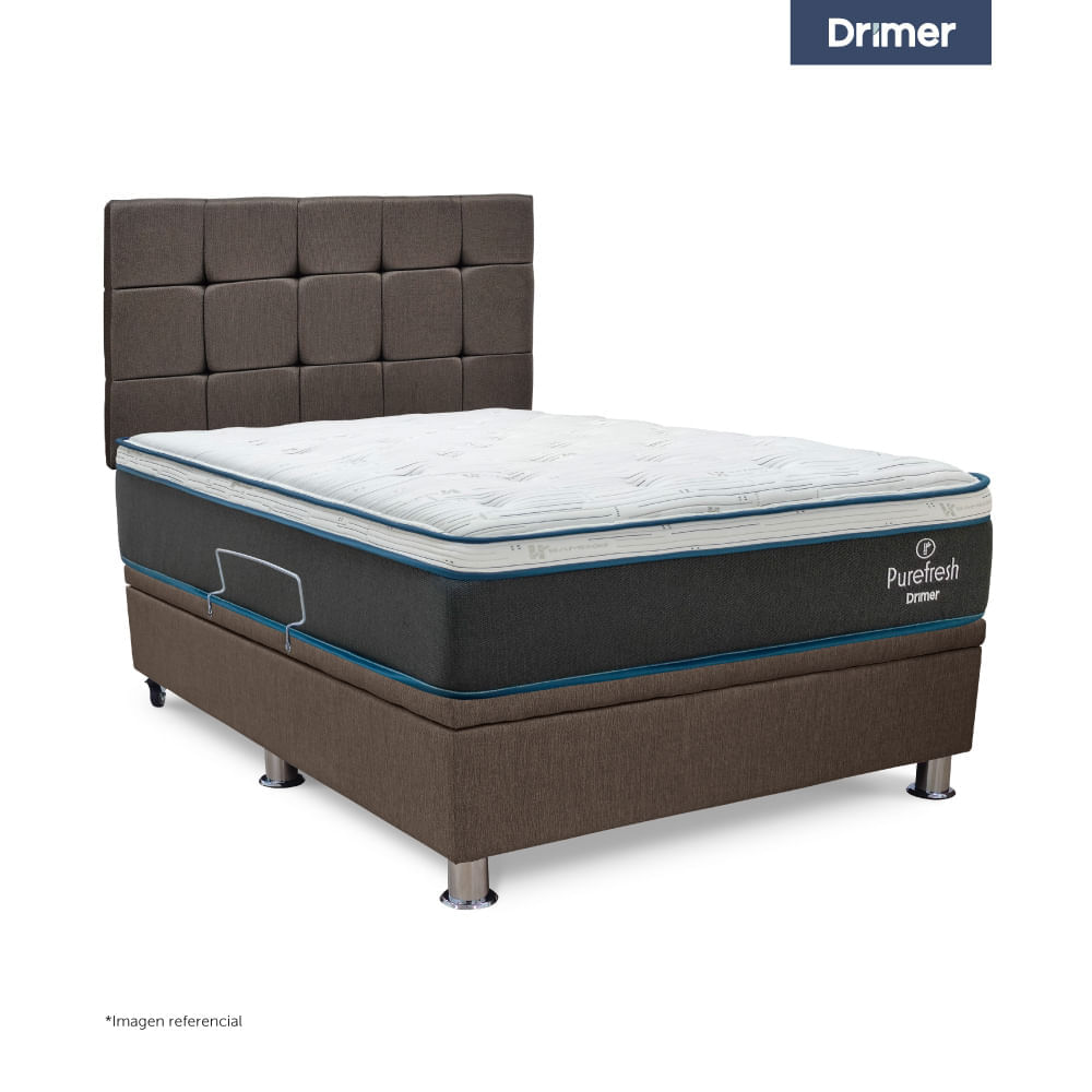 Boxet Pure Fresh 1.5 Plazas Cuadros Marrón