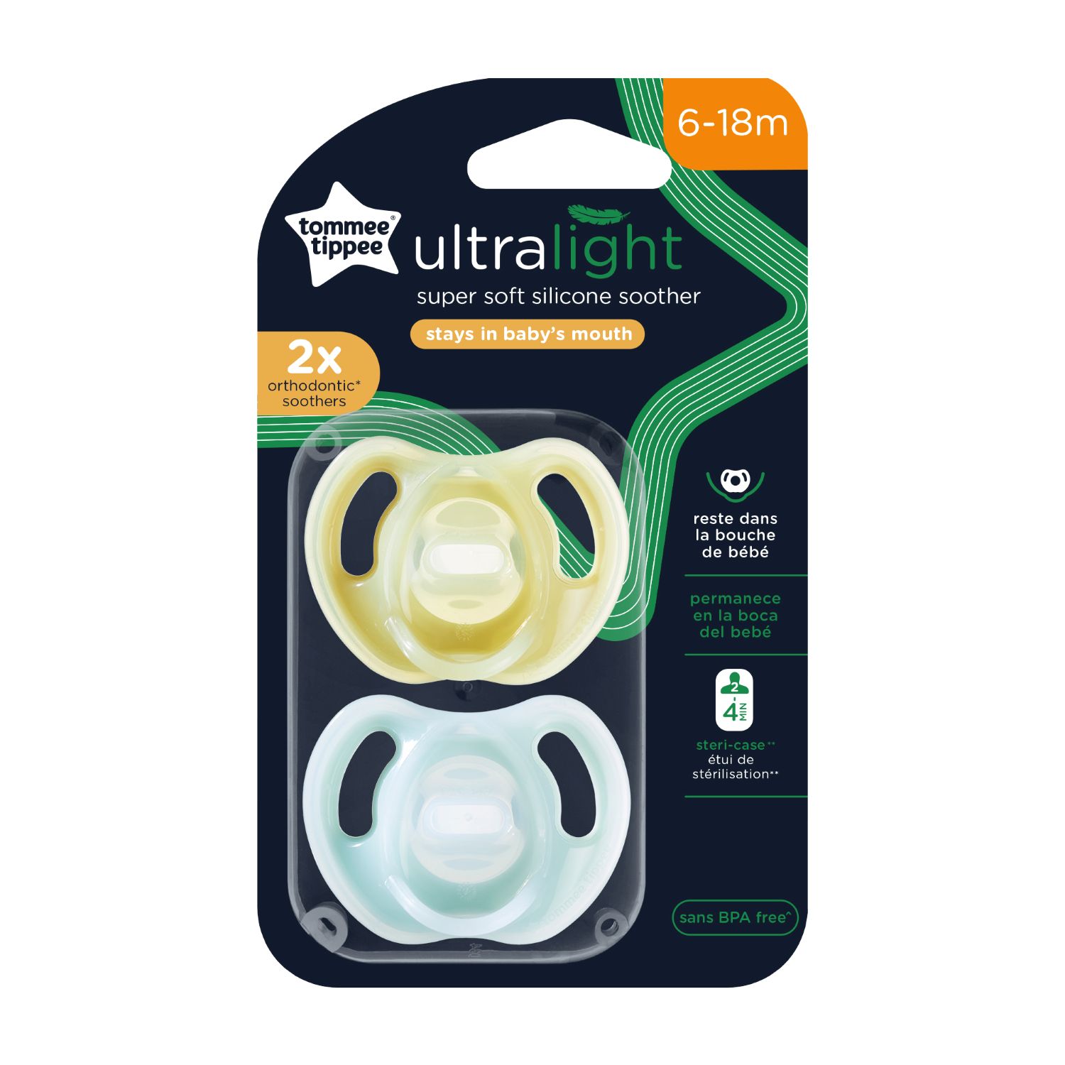 Pack X2 Chupones Tommee Tippee Anytime 6-18M Neutro