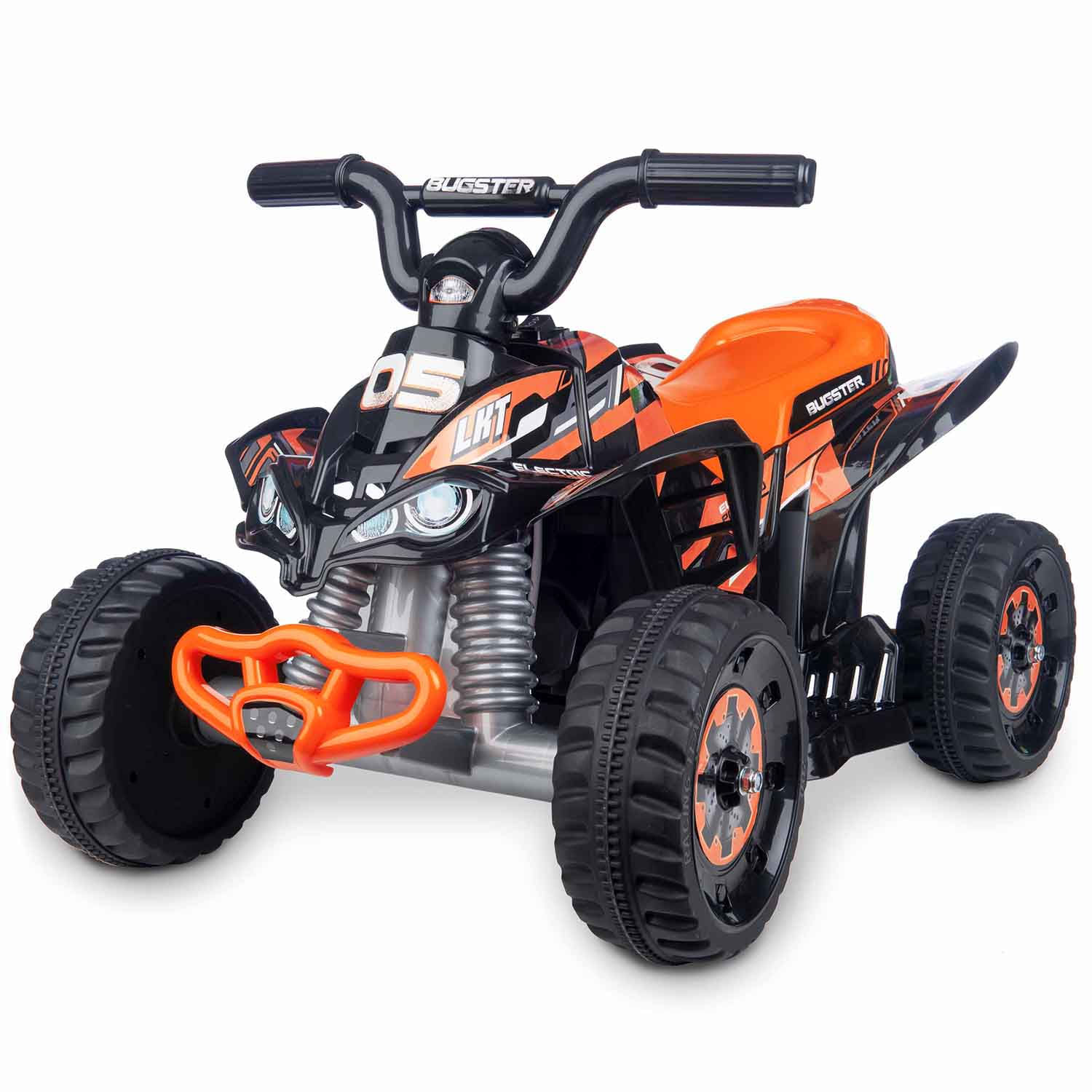 Cuatrimoto A Batería Loko Toys Para Niños Naranja