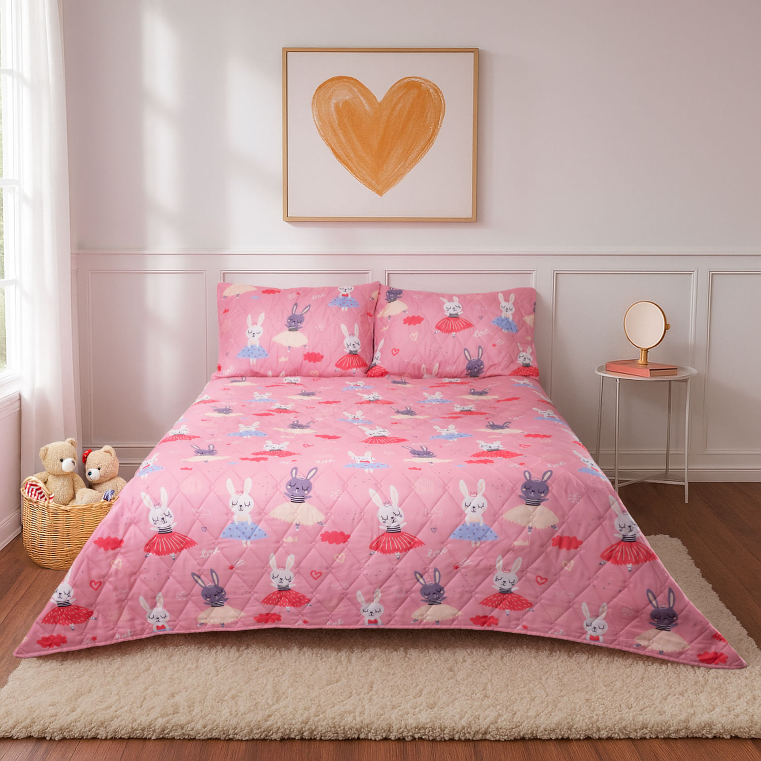 Cubrecama PV26 Micro Conejita Bailarina