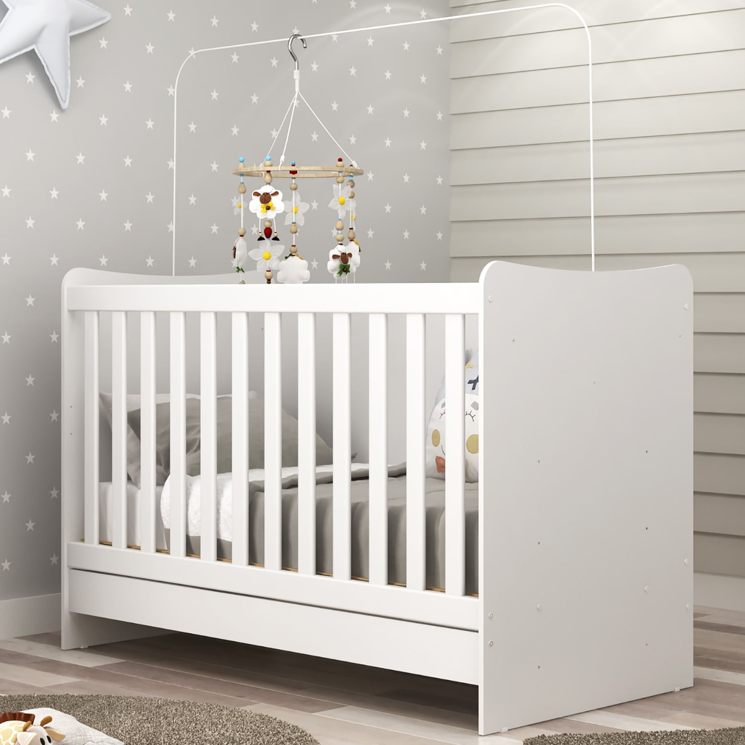 Cuna Infantil Lucca Blanco