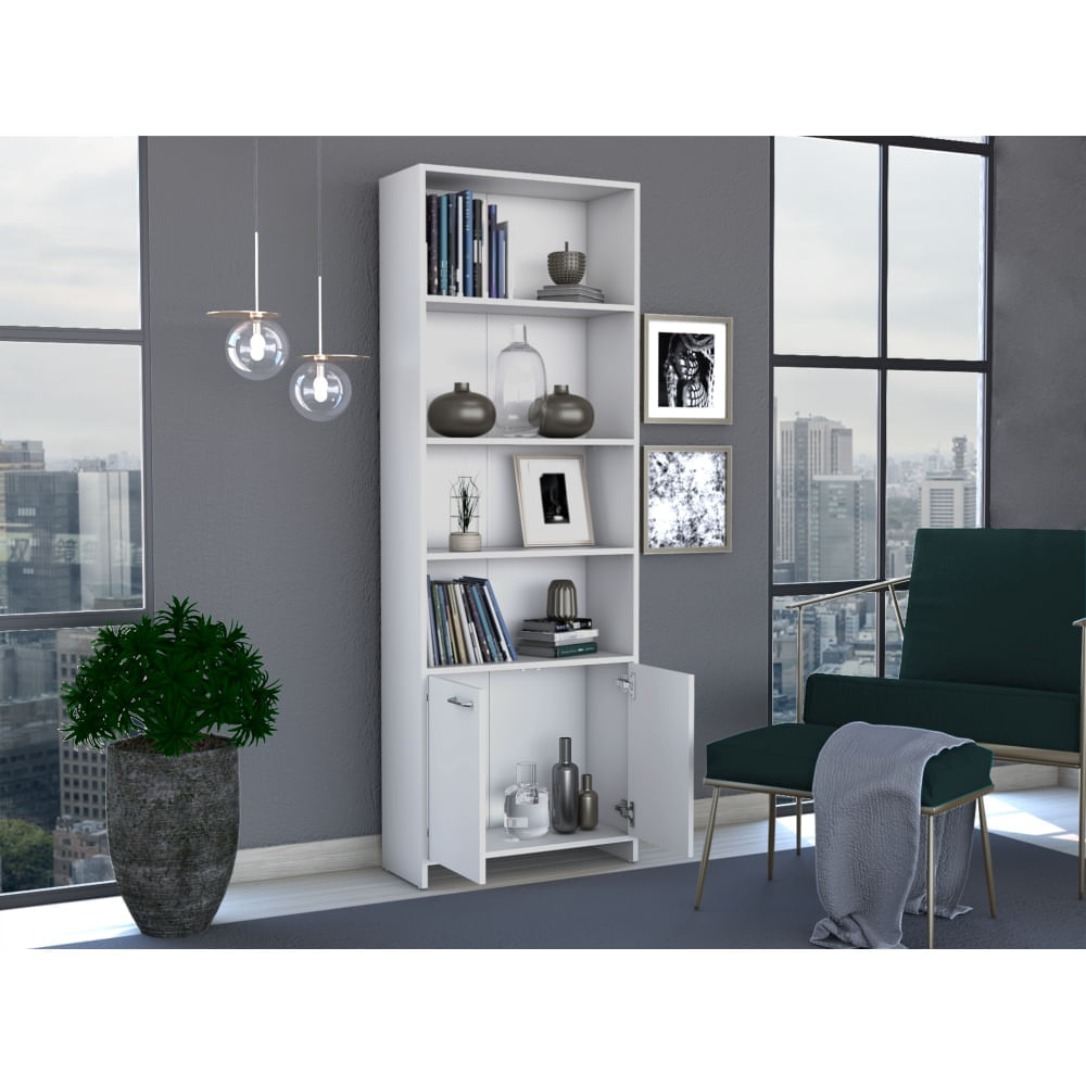 Biblioteca Lisa Eco 2 Puertas Blanco