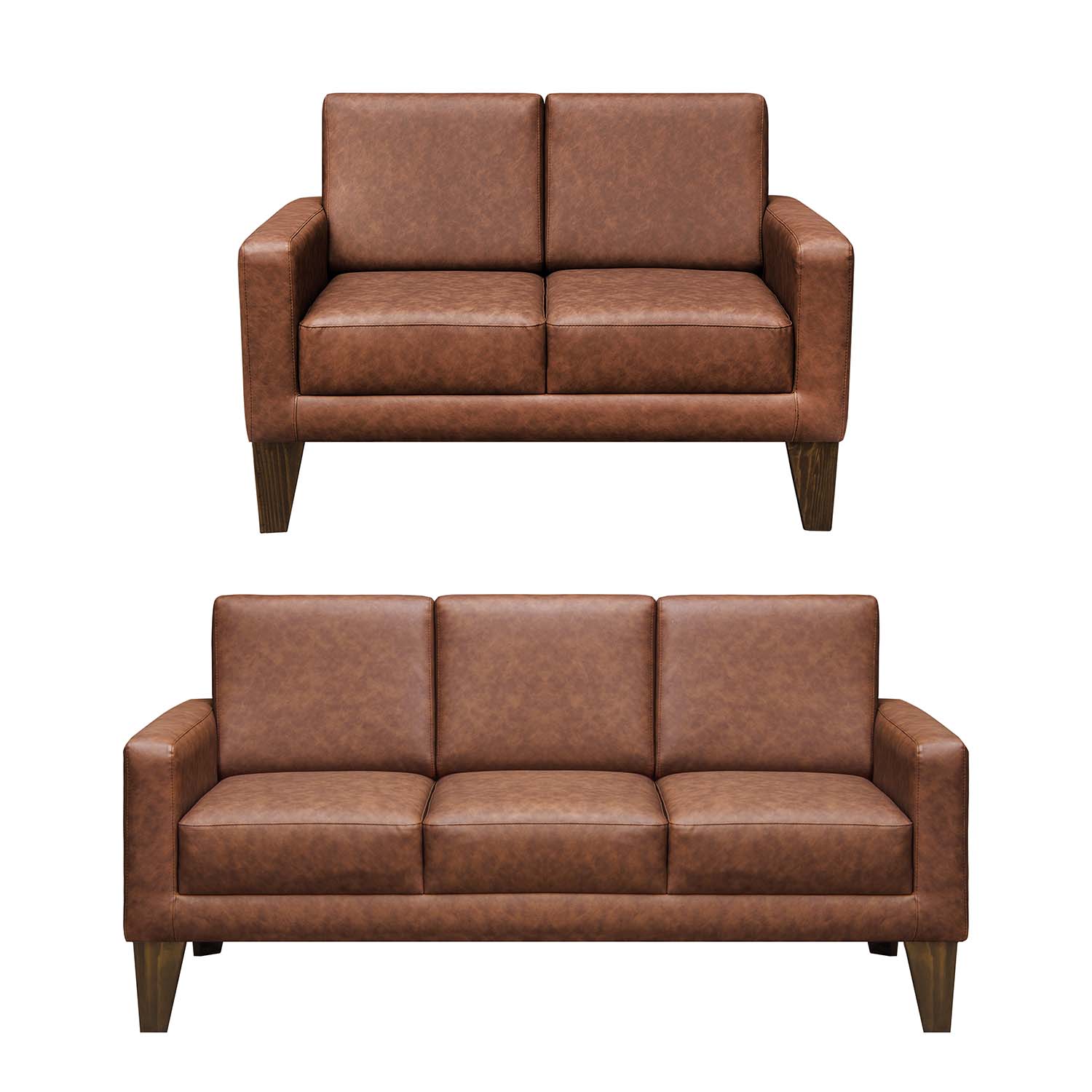 Juego De Sala Lineal Sofia Tabaco 3-2 Cuerpos