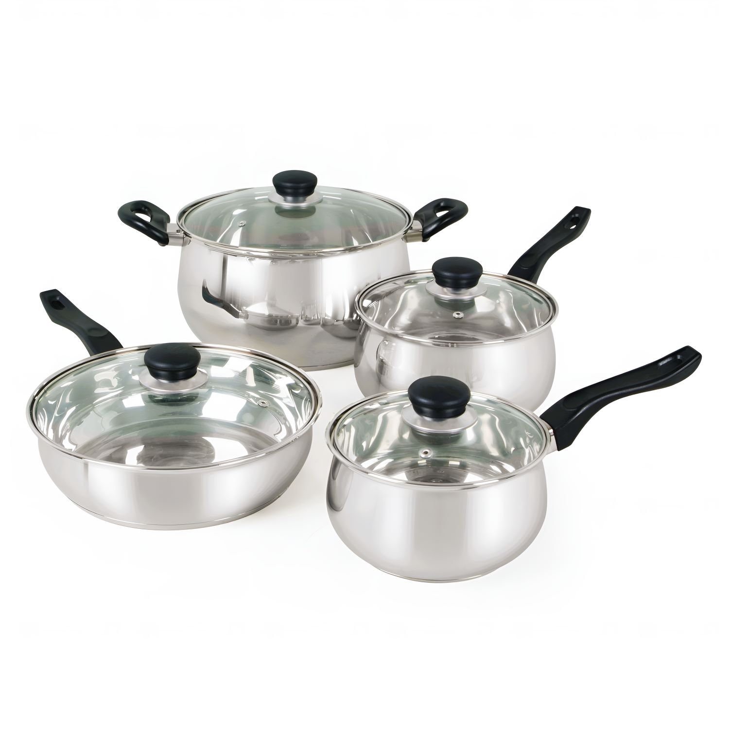 Juego De Ollas Acero 8 Piezas Rametto