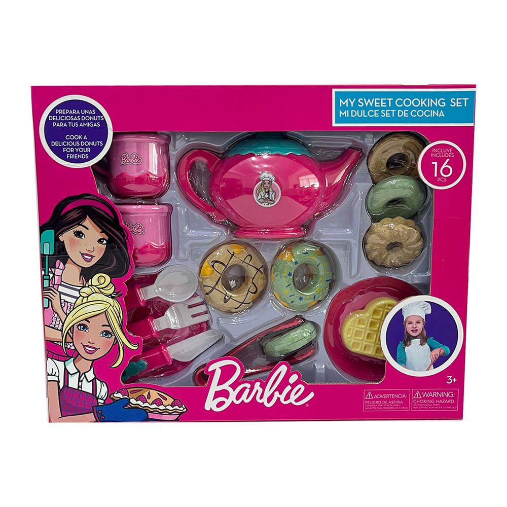 Set Juego Cocina Barbie Mi Dulce 17 Piezas