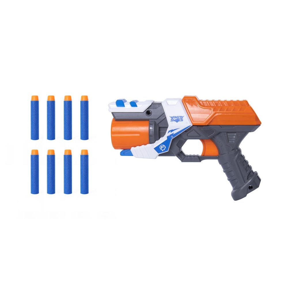 Set Lanzador + 8 Dardos Foam Fast Shots