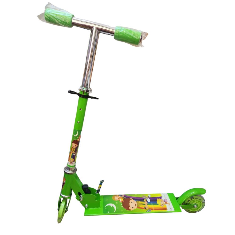 Monopatín Eléctrico Infantil Verde con Luces