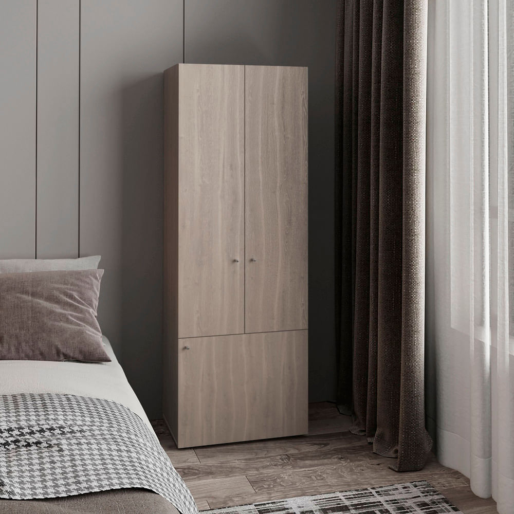 Ropero 3 Puertas Tuhome Bardolino - Blanco