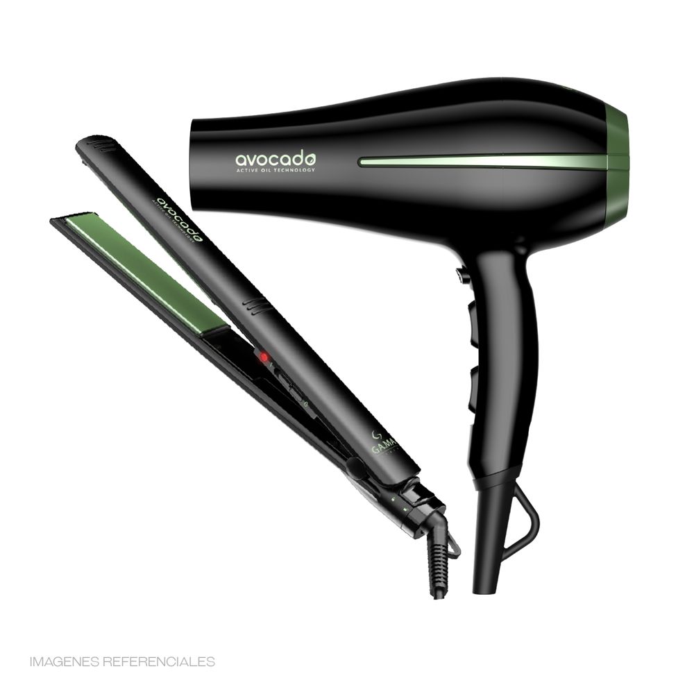 Combo Gama Secadora Bora + Plancha Elegance Avocado