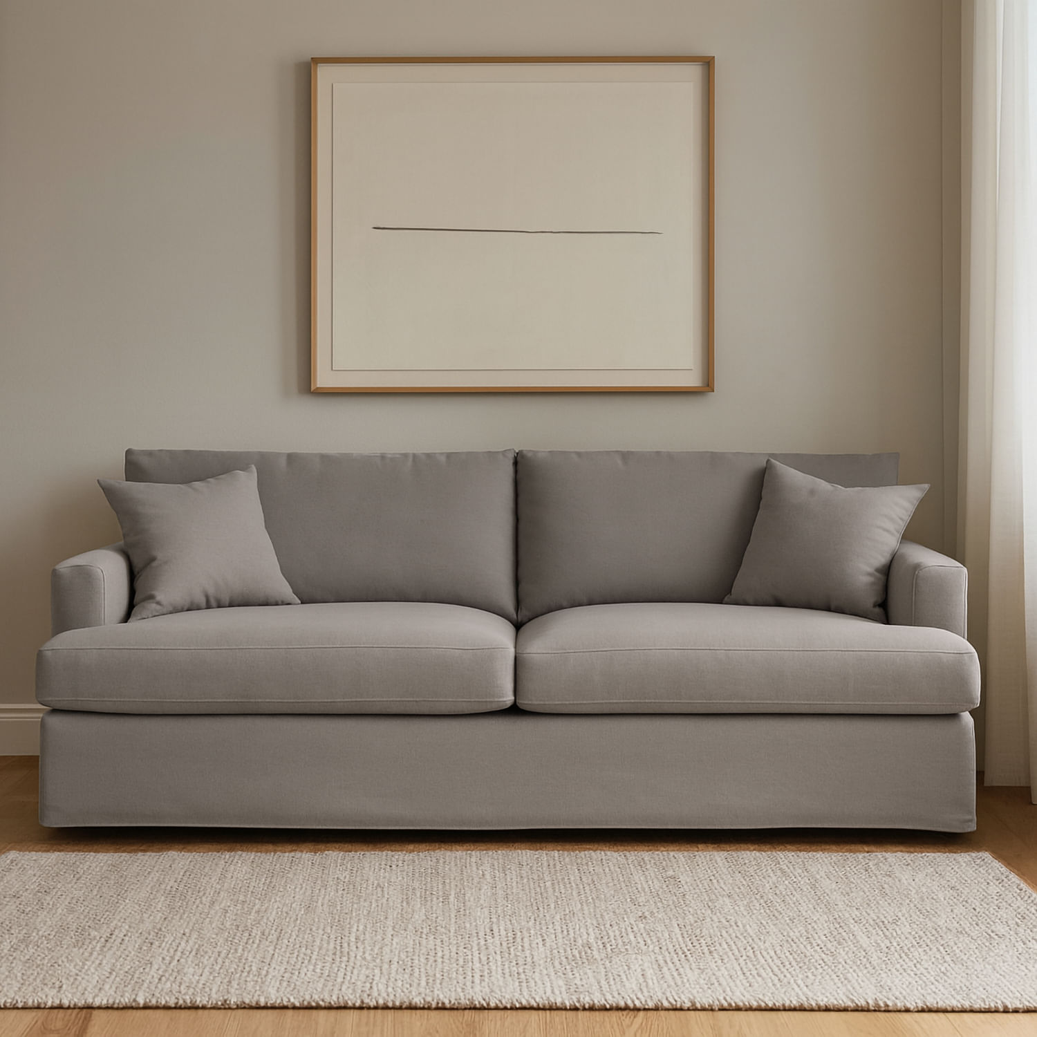 Sofá Lino Sienna 3 Cuerpos Gris