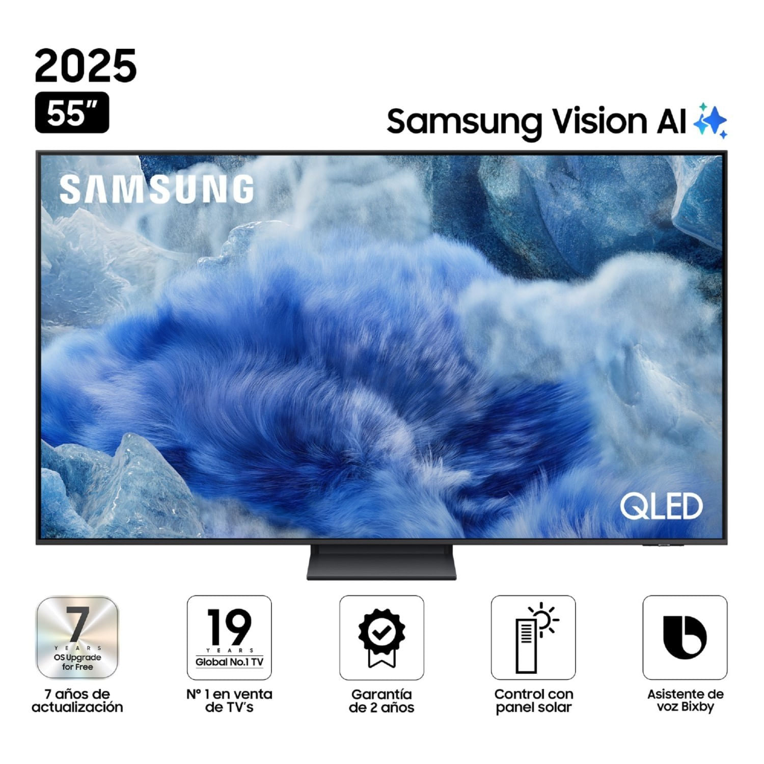 Televisor Samsung 55"" QN55Q8FAAGXPE Vision AI Smart TV (2025)Tizen 8.0 UHD 4K