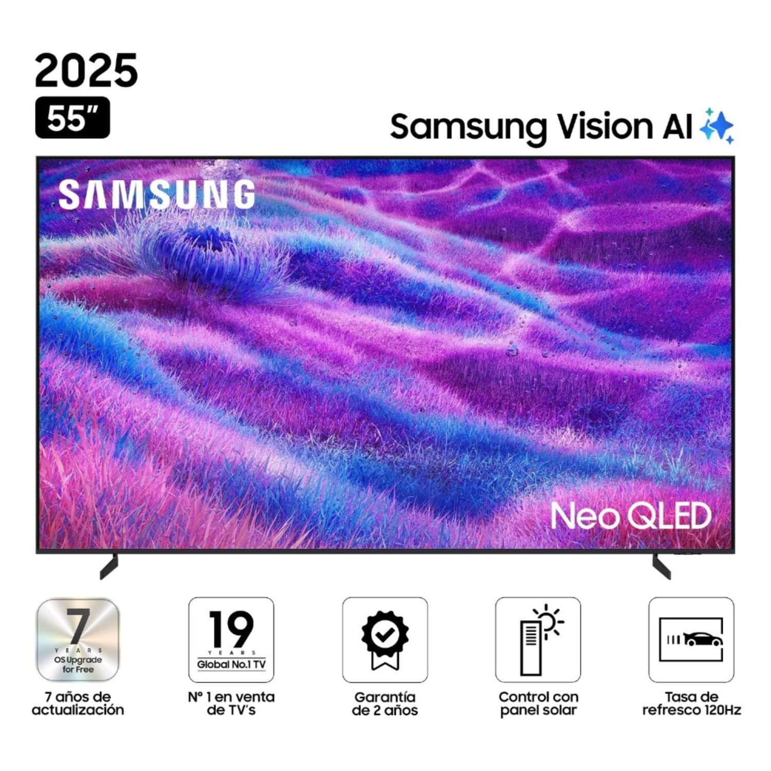 Televisor Samsung 55"" QN80F Vision AI SmartTV(2025) Neo QLED Tizen 8.0 UHD 4K