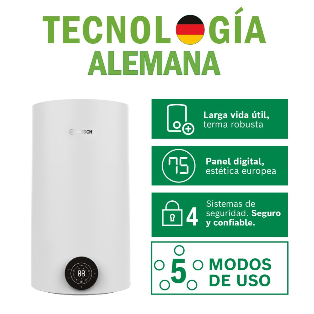 Terma Eléctrica Bosch SmarTank 80L + Kit de Instalación