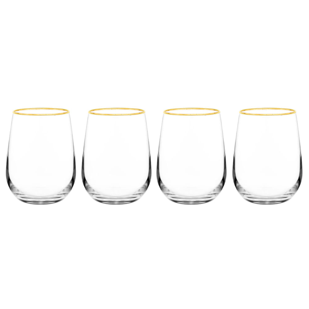 Set X4 Vasos Golden