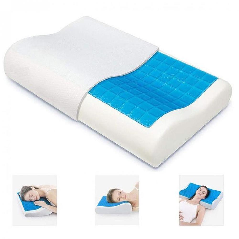 Almohada Antiacaros Con Gel Cervical Ortopédica Viscoelástica  Funda.