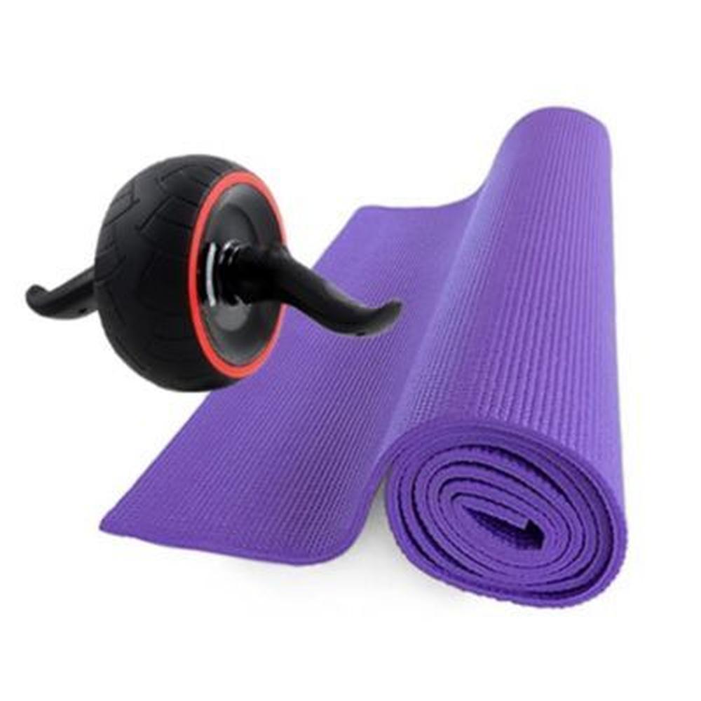 Mat de Yoga Pilates 6mm Rueda Abdominal Carver