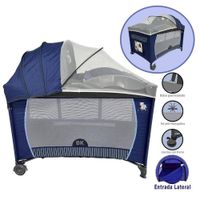 Cuna Corral para Bebé Baby Kits Roma Azul