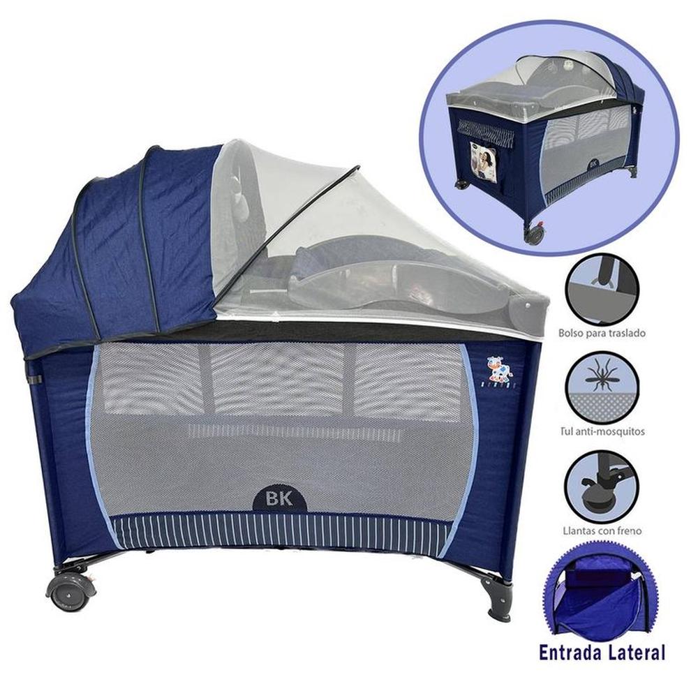 Cuna Corral para Bebé Baby Kits Roma Azul