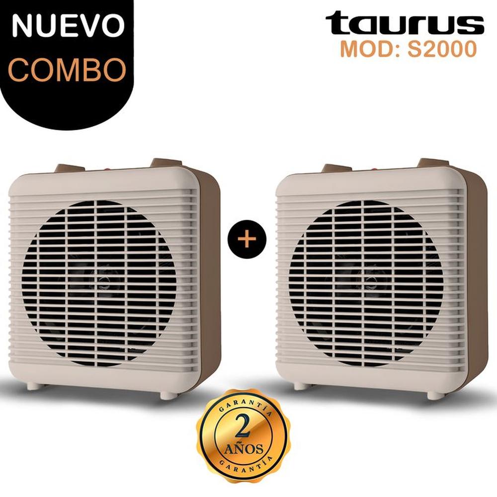 Pack Calefactor Taurus S2000 2 Velocidades 2000 W X2