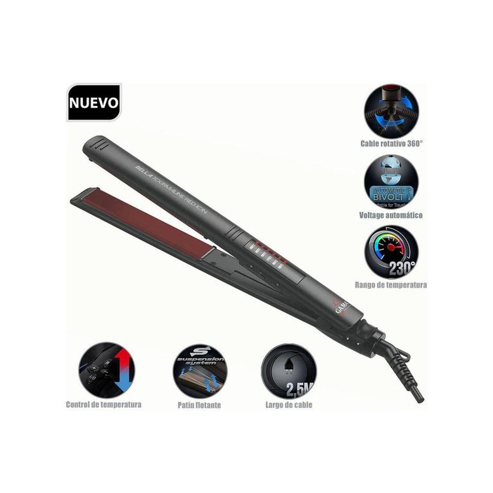 Alisador elegance led bella tourmaline red ion BECHS0000002120