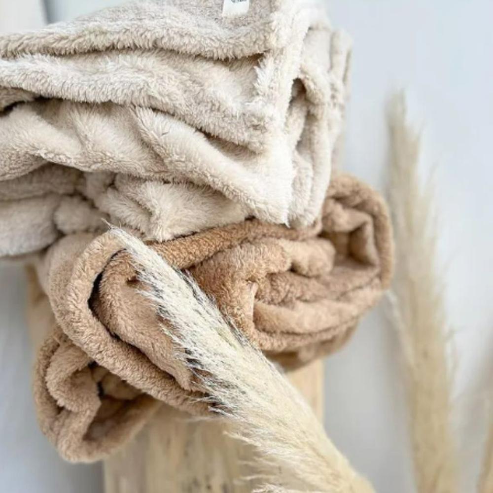 Manta teddy beige 130x160