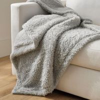 Manta big teddy gris claro 170x200