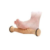 MASAJEADOR RODILLO DE MADERA PARA PIES