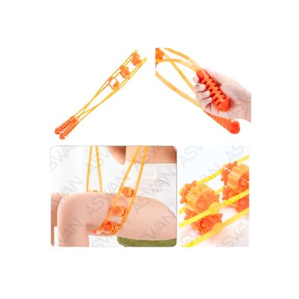 MASAJEADOR SOGA PLASTICO NARANJA