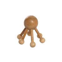 MASAJEADOR DE MADERA FORMA DE PULPO 4 PUNTAS