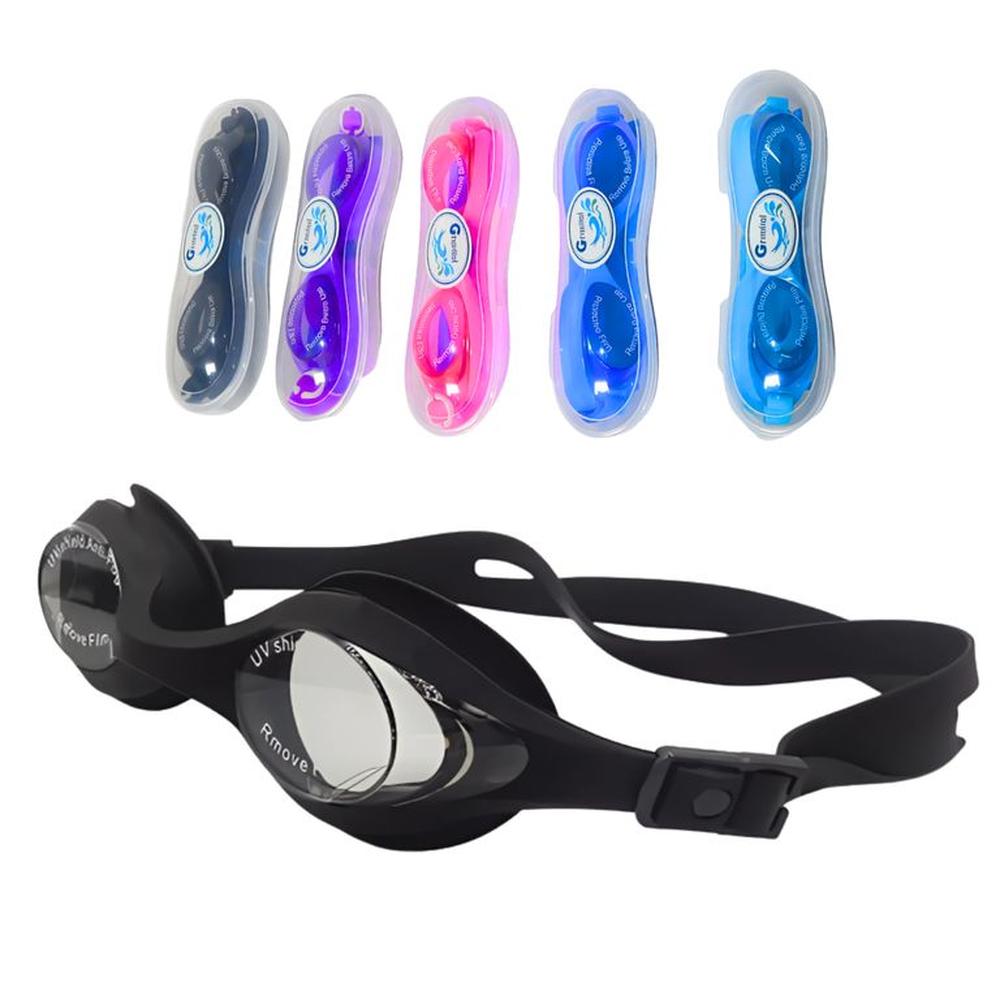 Lentes Para Natación Básico Para Niños Negro - GRAVITAL