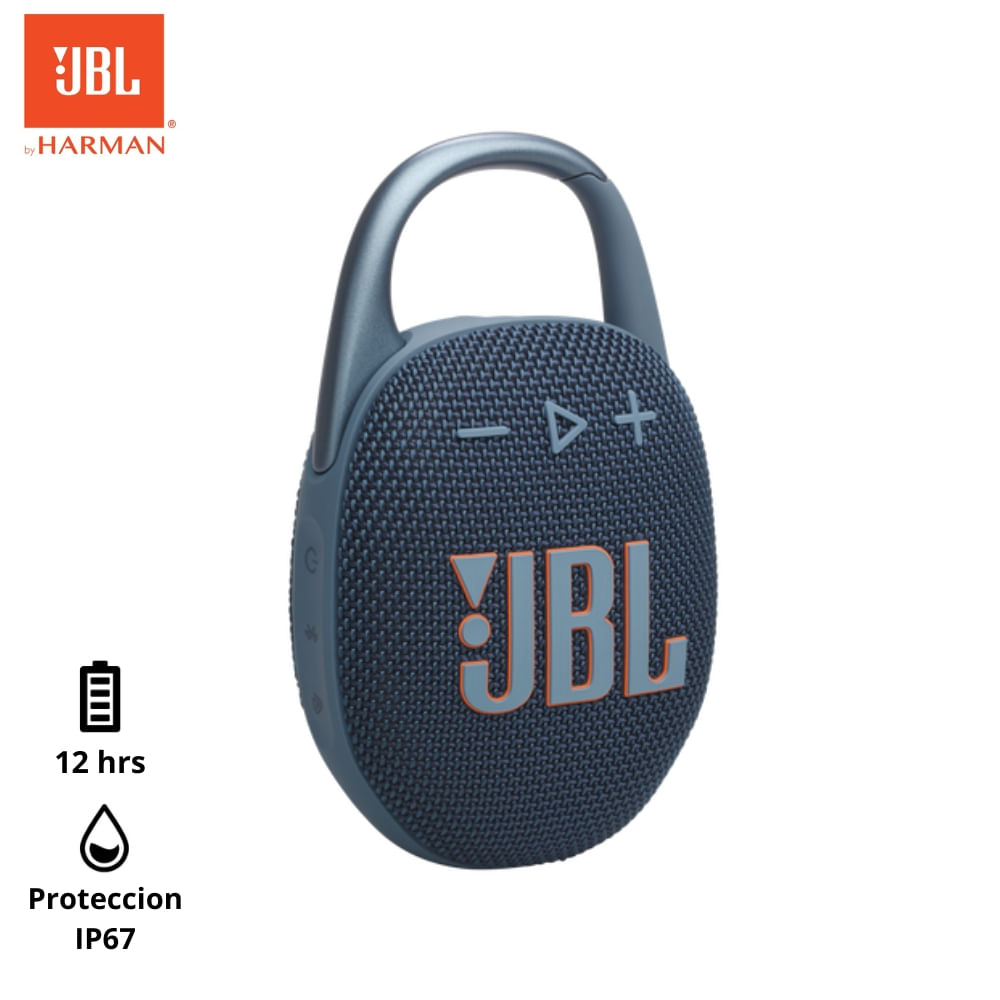 Parlante Bluetooth JBL Clip 5 IP67 Azul 12Hrs