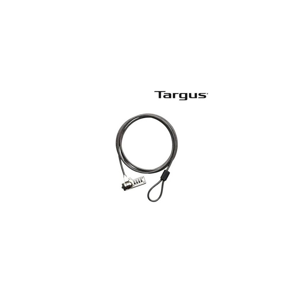 Cable de seguridad Targus DEFCON T-Lock con combinación de 4 dígitos para proteger tu portátil
