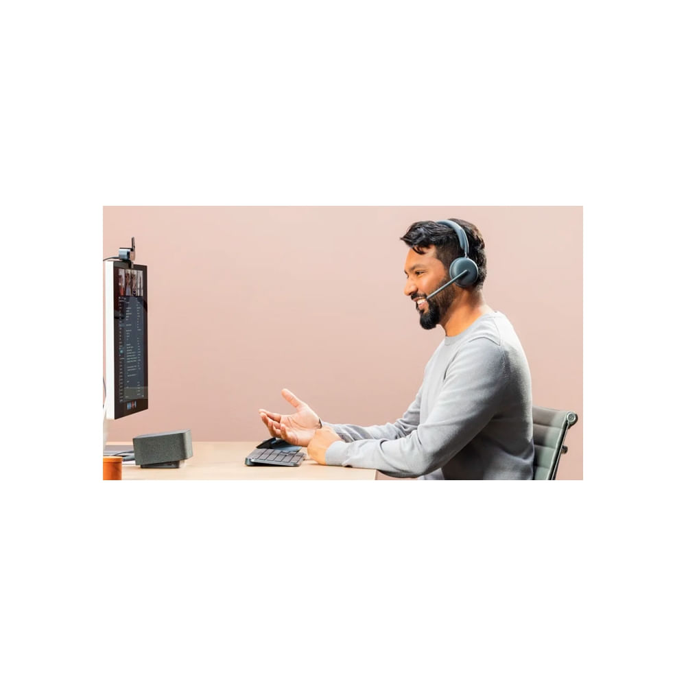 Audífonos Logitech Zone inalámbricos con micrófono y Bluetooth para Teams - color grafito