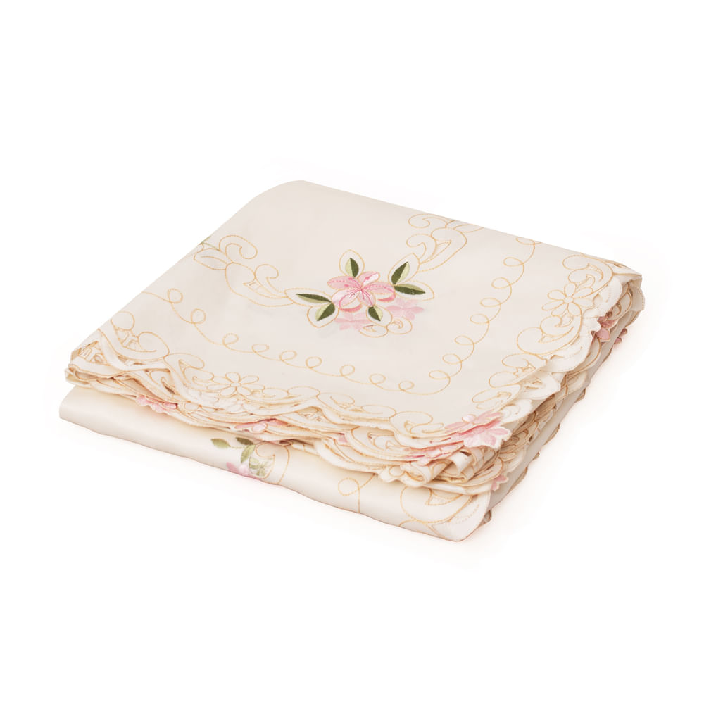 Mantel Rectangular Para 6 Sillas De Poliester Multicolor 220Cm