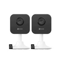 Kit 2 Cámaras Seguridad Ezviz H1C Full Hd 2Mp Audio Bidireccional Alarma SD 128GB